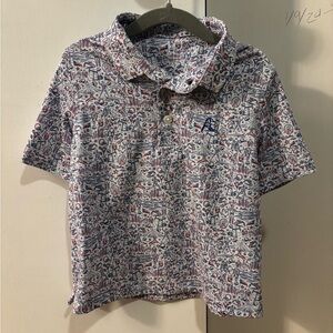 Rhoback Kids Polo Shirt - Dallas don’t mess with Texas pattern